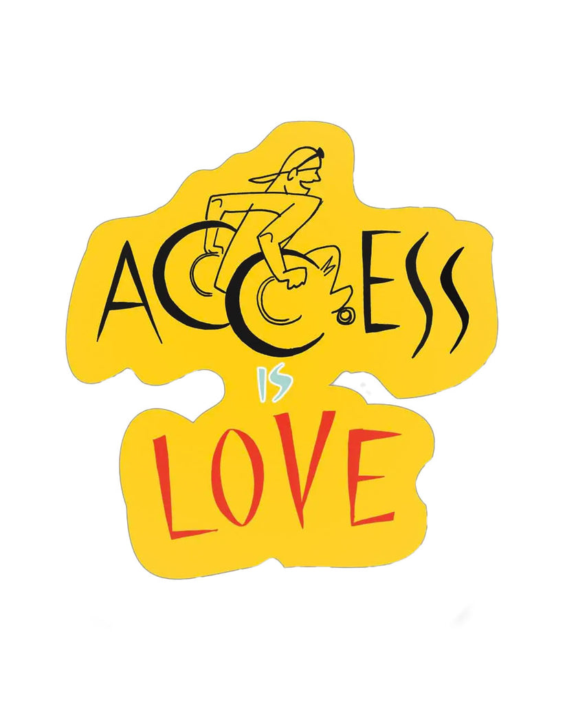 Access Is Love Sticker-Ladyfingers Letterpress-Strange Ways