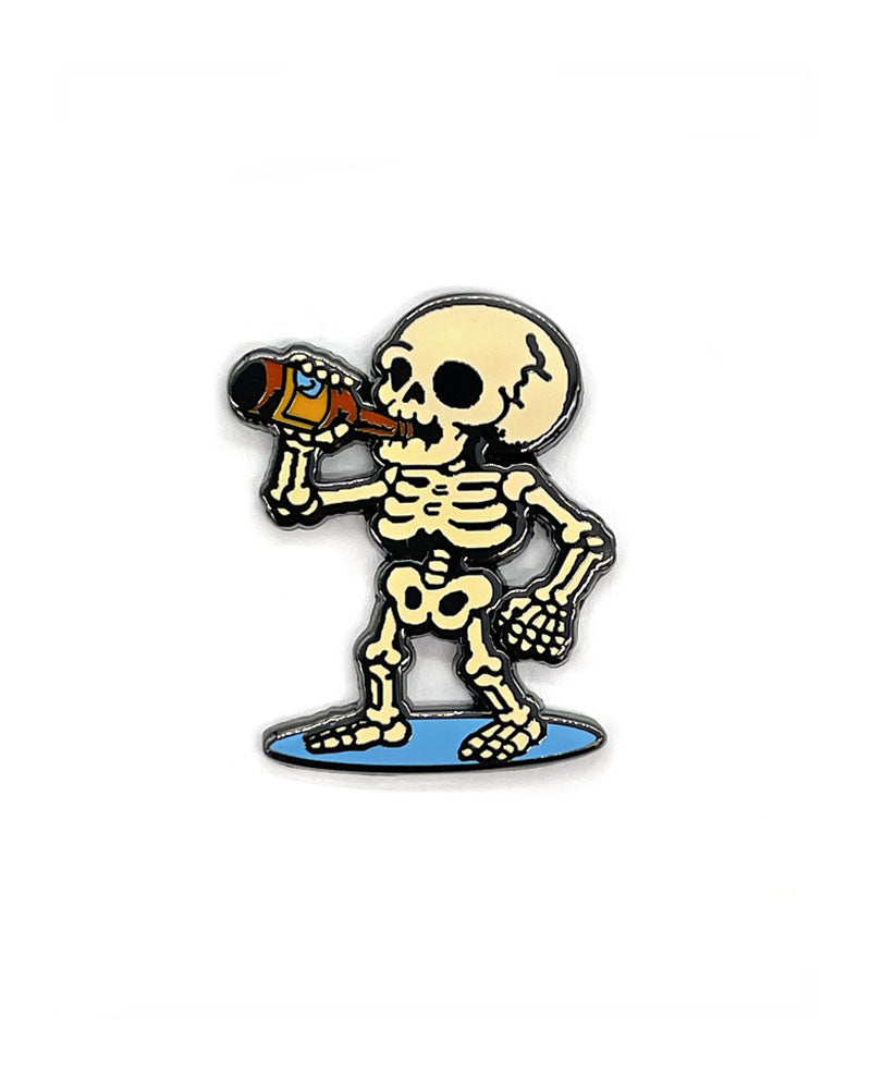 Beer Skeleton Pin-Strike Gently Co.-Strange Ways