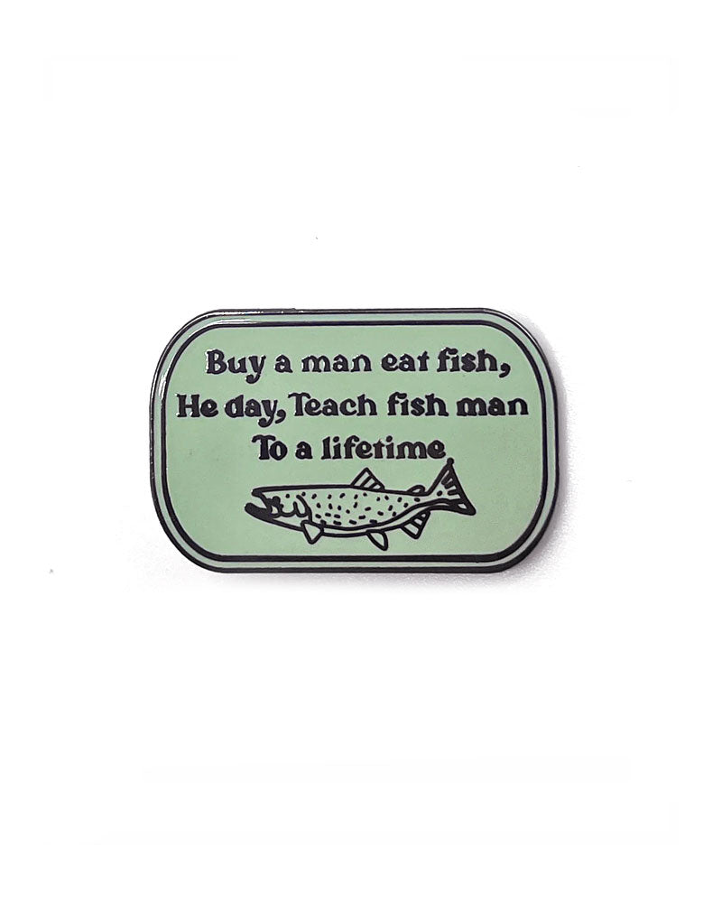 Buy A Man Eat Fish Pin-Strike Gently Co.-Strange Ways