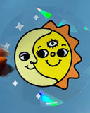 Sun & Moon Suncatcher Window Decal-Wokeface-Strange Ways