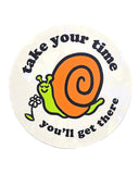 Time Your Time Snail Suncatcher Window Decal-Wokeface-Strange Ways