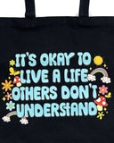 Live A Life Tote Bag-Team Jemini Designs-Strange Ways