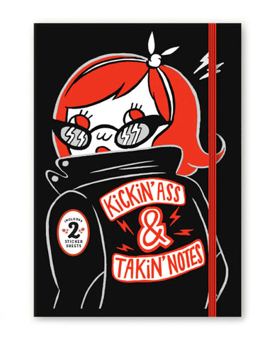 Kickin' Ass & Takin' Notes (Notepads + Stickers Set)