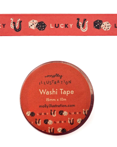 Lucky Dice Horseshoe Washi Tape