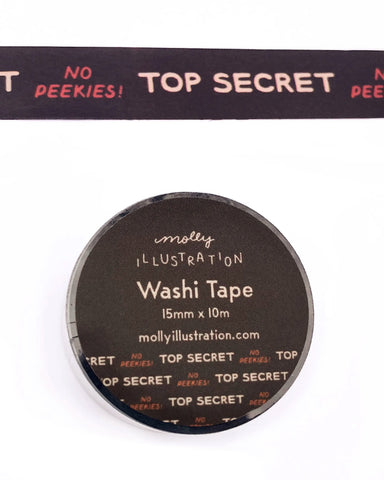 Top Secret, No Peekies Washi Tape