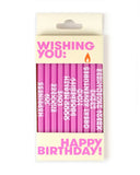 Wishing You... Birthday Candles - Pink (Set of 10)-54° Celsius-Strange Ways