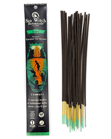 Litha Incense Sticks: Vetiver, Cedar, Pine (20ct)