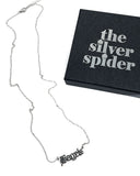 Bagels Word Necklace-The Silver Spider-Strange Ways
