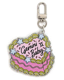 Gemini Zodiac Cake Charm Keychain-Wildflower + Co.-Strange Ways