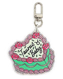 Taurus Zodiac Cake Charm Keychain-Wildflower + Co.-Strange Ways