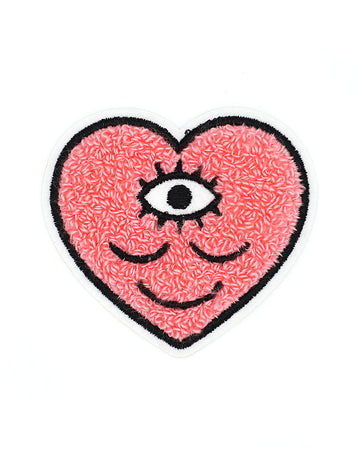 Heart Patches iron On/sew On 3 DESIGNS Hippy Snake Hearts Eyes Valentines  Love Amor Garon 