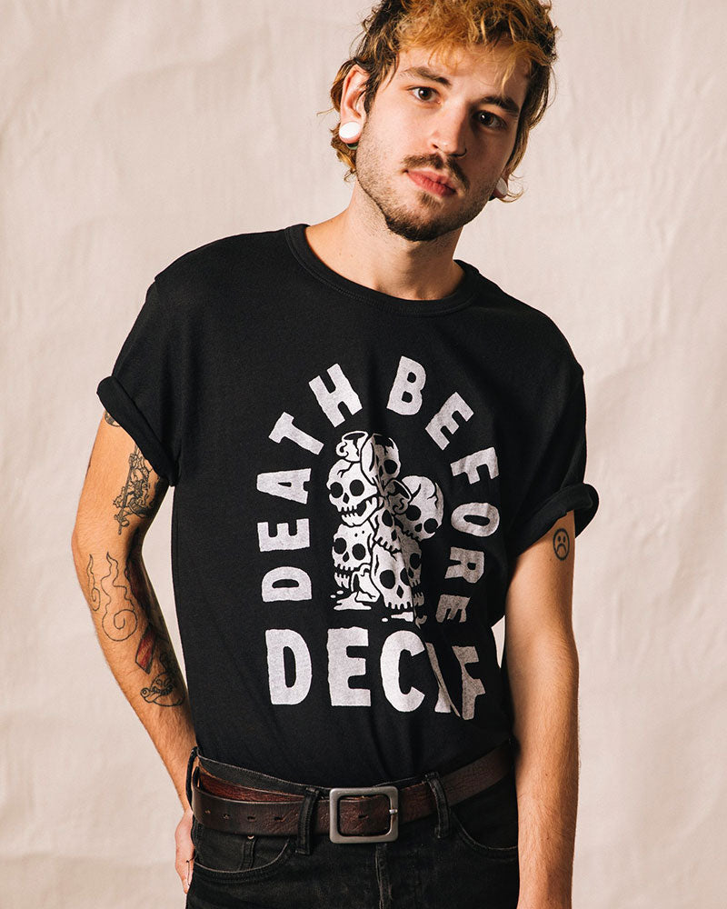 Death Before Decaf Coffee Unisex Shirt-Pyknic-Strange Ways