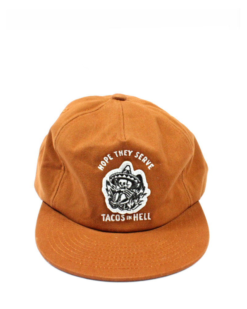 Hope They Serve Tacos In Hell Dad Hat-Pyknic-Strange Ways