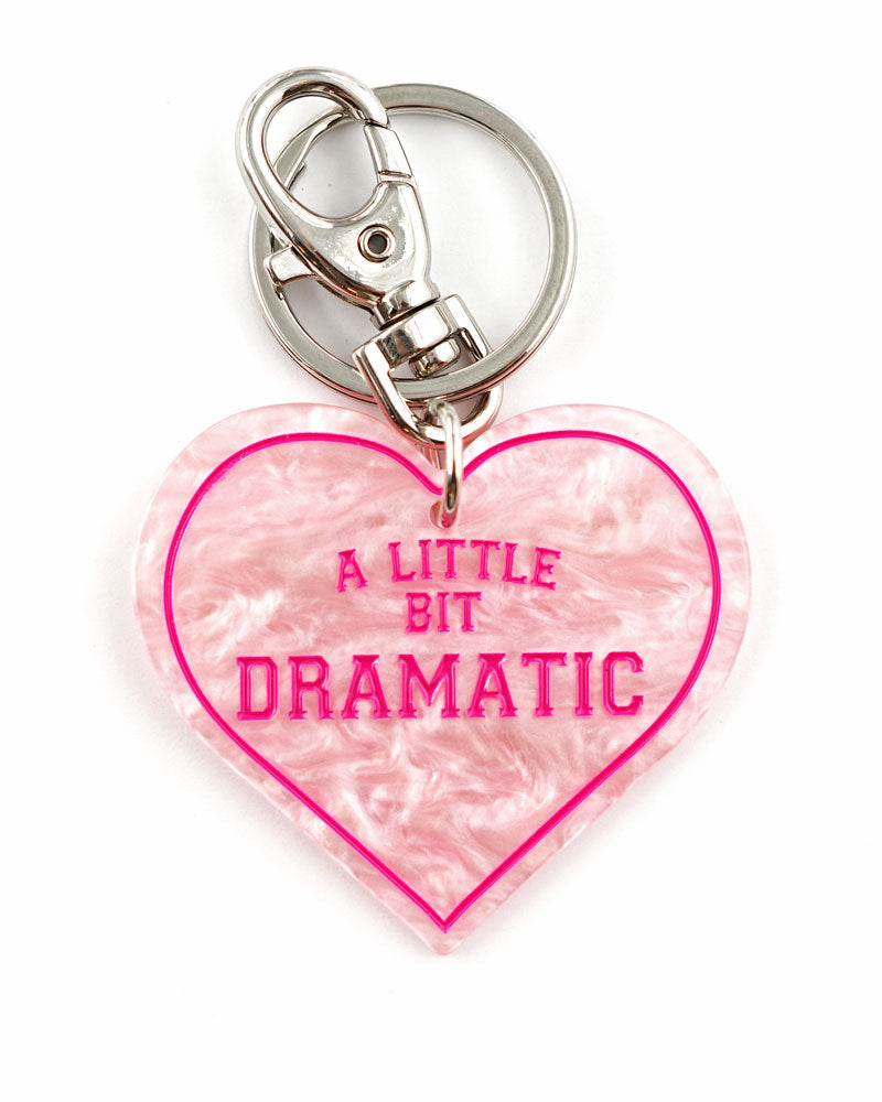 A Little Bit Dramatic Heart Keychain-A Shop Of Things-Strange Ways