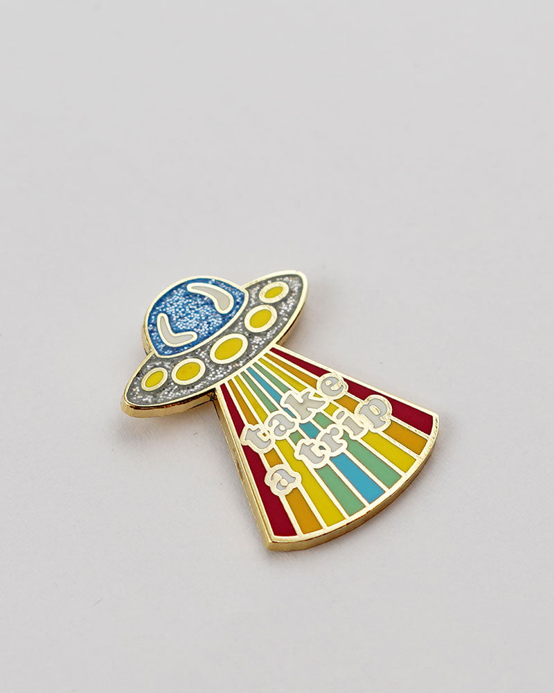 Take A Trip UFO Pin