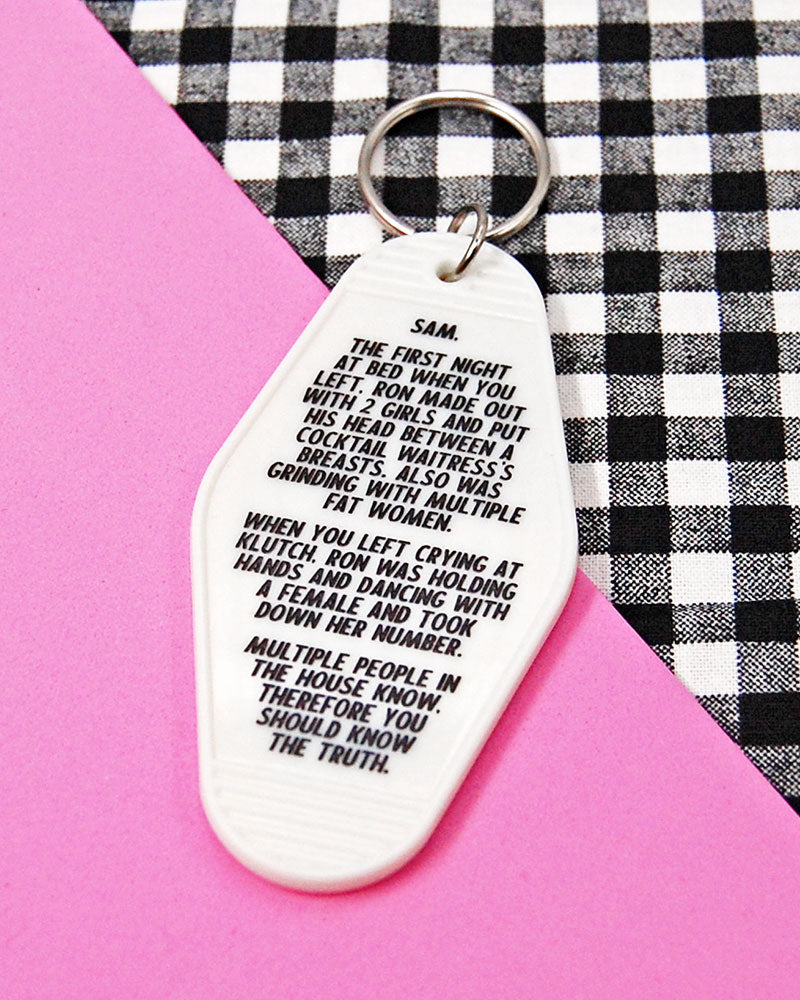 Jersey Shore Letter Keychain-A Shop Of Things-Strange Ways