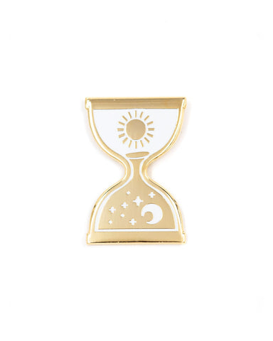 Day Into Night Hourglass Pin