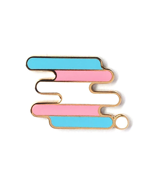 Trans Flag Lapel Pin - Gender Unbound