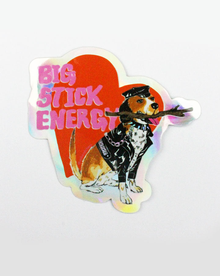 Big Stick Energy Holographic Sticker-Ash + Chess-Strange Ways