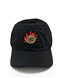 Burning Globe Dad Hat-Badaboöm Studio-Strange Ways