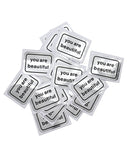 You Are Beautiful Sticker - Silver (Pack of 20)-You Are Beautiful-Strange Ways